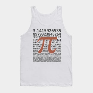 Digits of Pi, Pi Day Math Tank Top